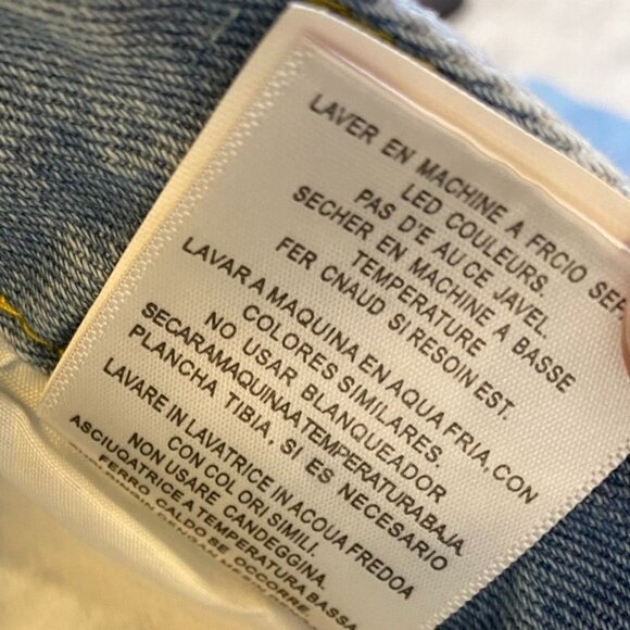 GB Design Woman's Jeans 32 With Embroidered Graphic Patches & Ripped Details - Picture 8 of 15